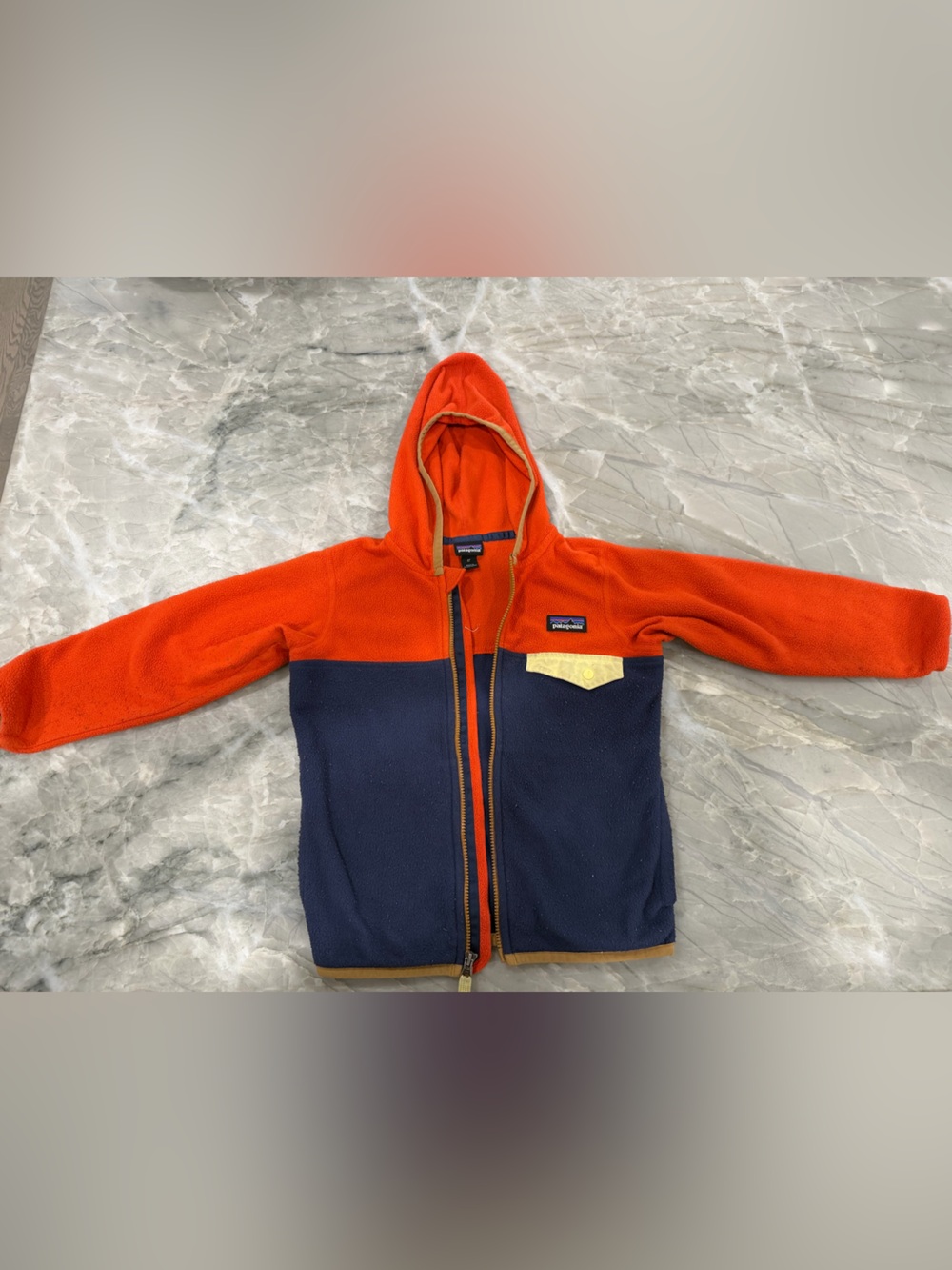 Patagonia Micro D Snap-T Jacket 4T New Navy/Madder Red